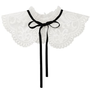 Elerevyo Women Blouse Detachable Neck Ruff Fake Dickey Collar 1 Pc - 1 of 4