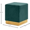 Meridian Furniture,Jax Velvet Ottoman/Stool - 3 of 4