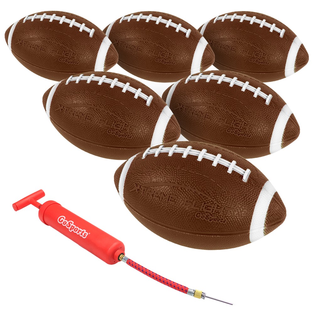 GoSports Xtreme Flight Football 6pk - Brown
