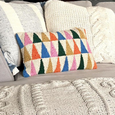 Oversized Textural Woven Throw Pillow Cream - Threshold™ : Target