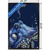 Trends International Snowtap - Octopus Photobomb Framed Wall Poster Prints - 3 of 4