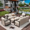 UPTIOT 6-Piece Outdoor Patio Conversation Set - 2 of 4