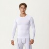 Anna-Kaci Active Men's Long Sleeve Compression Base Layer Top with Stretch Fit and Moisture-Wicking Fabric - 2 of 4