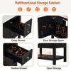 KWPZQEB 30" Transitional Style Bathroom Vanity Cabinet with Ceramic Sink, Modern Vanity with 2 Drawers & Open Shelf, Freestanding Bathroom Cabinet - 4 of 4