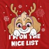 Men’s Paw Patrol Skye Nice Christmas List Long Sleeve T-Shirt - 2 of 4