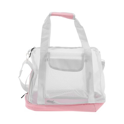 Unique Bargains Pet Carrier Bag Foldable Transport Box with Removable Mat