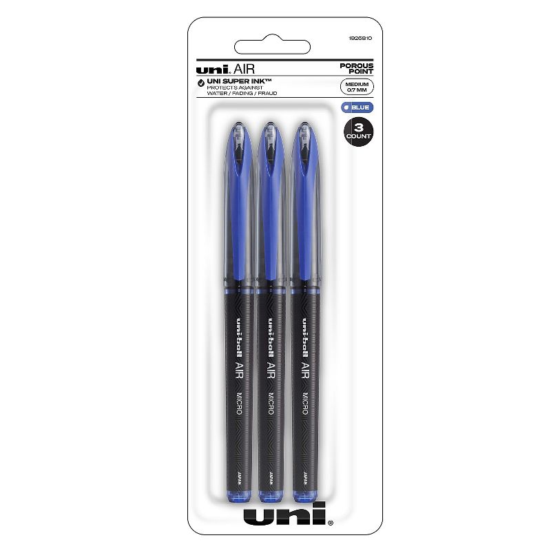 uni-ball AIR Rollerball Pens Bold Point Blue Ink 1926810, 1 of 10