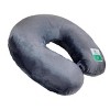 WOLF Recycled Travel Neck Pillow - Pewter - 2 of 3