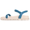 Journee Collection Womens Josee Multi Strap Flat Sandals Blue 6.5 - 2 of 4