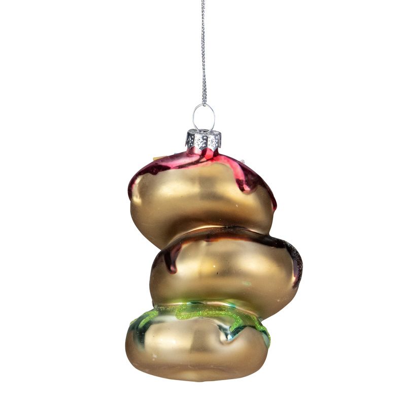 Northlight 4.25" Stacked Doughnuts Glass Christmas Ornament, 3 of 5