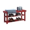 Oxford Utility Mudroom Bench with Shelves - Breighton Home - image 3 of 4