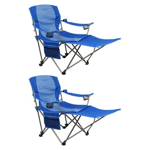 Kamp Rite Outdoor Folding Tailgate Or, Reclining Folding Beach Chair With Footrest