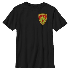 Boy's Guardians of the Galaxy Holiday Special Small Guardians Badge T-Shirt - 1 of 4