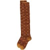 Memoi Women's Brussels Lace Fair Isle Over The Knee Socks - 3 of 4