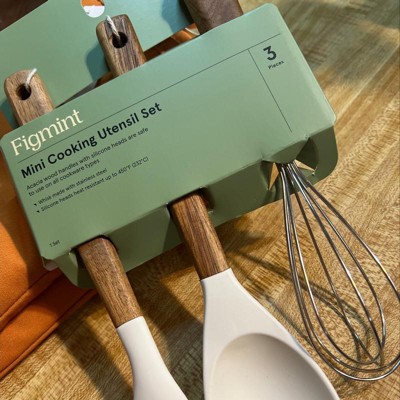4pc Wood/nylon Kitchen Utensil Set Brown - Figmint™ : Target