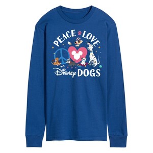 Men's - Disney - Cats & Dogs Long Sleeve Graphic T-Shirt - 1 of 4