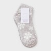 Women's Snowflake Cozy Low Cut Socks - Auden™ 4-10 - 2 of 3