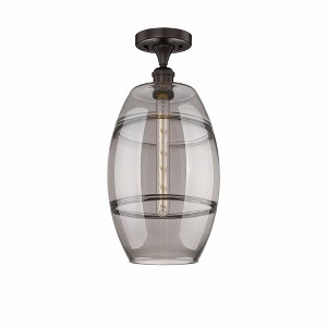 Vaz - 1 Light Semi-Flush Mount In Industrial Style-18.63 Inches Tall and 10 Inches Wide - 1 of 1