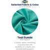 Ultimate Sack 6ft Bean Bag Chair and Footstool, Oversized Comfortable Indoor Floor Lounger, Giant Foam-Filled Furniture for Relaxing, Teal Suede - 2 of 4