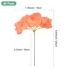 Unique Bargains Plastic Durable Realistic Reusable Silk Hydrangea Flowers with Stems for Home Decor/Wedding 9.84 In - 3 of 4