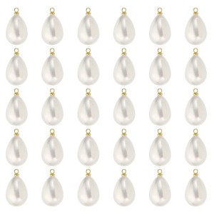 Unique Bargains Metal Bulk Elegant DIY Crafts Jewelry Making Pearl Pendant 50 Pcs - 1 of 4