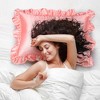 PiccoCasa Satin Retro Luxury Silky with Ruffle Envelope Closure Pillowcases 2 Pcs - 4 of 4
