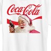 Women's - Coca-Cola - Vintage Santa Claus with Red Logo Short Sleeve Graphic T-Shirt - 2 of 4