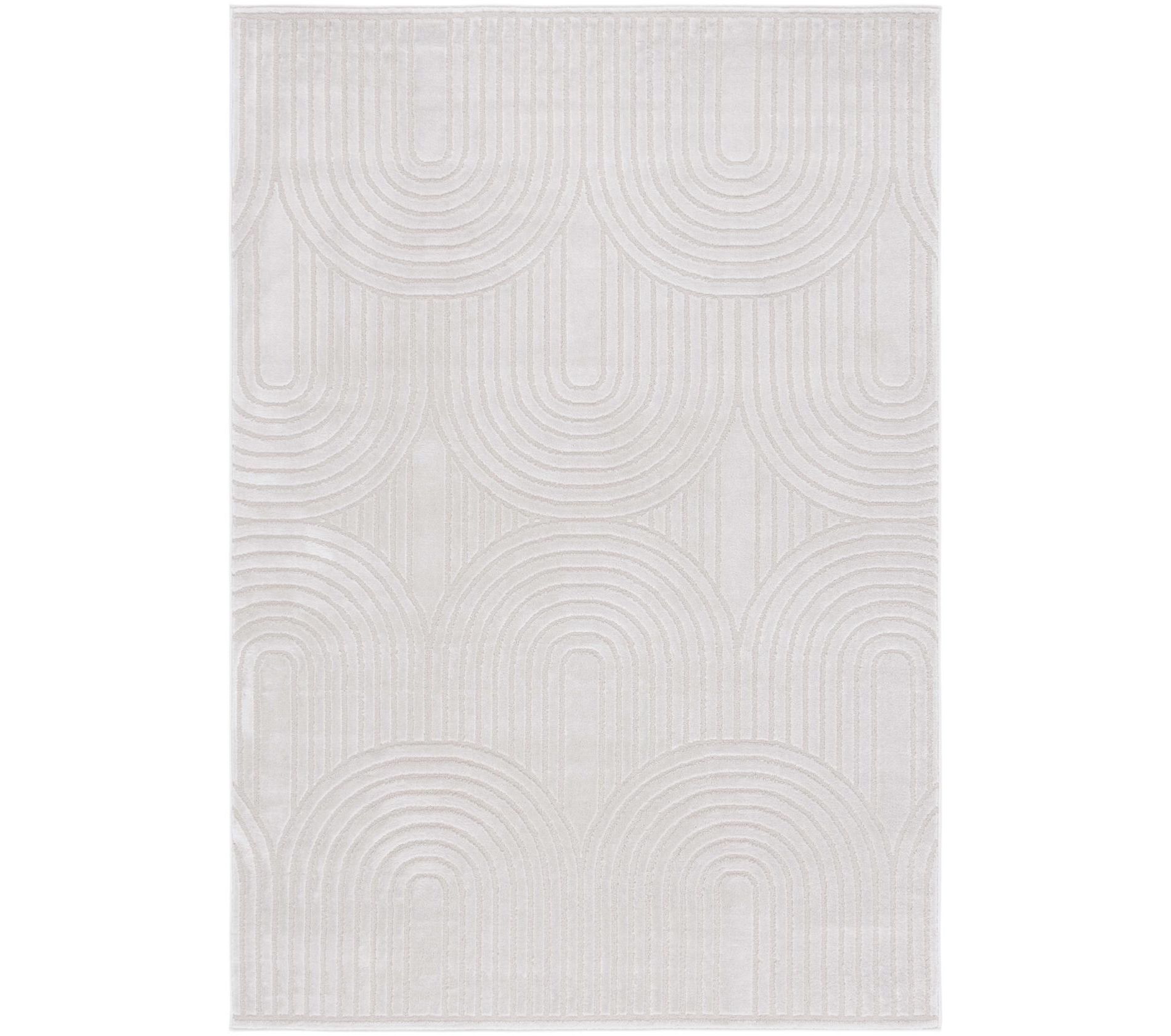 Saylor 100 SAY107 Power Loomed Indoor Area Rug - Ivory - 5'-5"x7'-7" - Safavieh