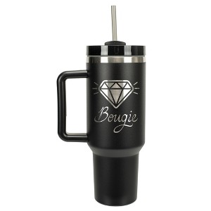 100 North Bougie Diamond Fit For A Queen Wrap-Around 40 Oz. Stainless Steel Water Bottle Coffee Mug, Spill & Leak Resistant, Travel Tumbler with - 1 of 4