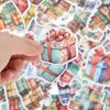 Unique Bargains Waterproof Nordic Christmas Stickers Colorful 1.57"-3.15" 50 Pcs - 2 of 4