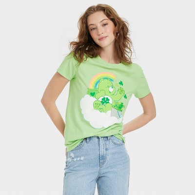 Women's Care Bears Short Sleeve Graphic T-Shirt - Light Green XS