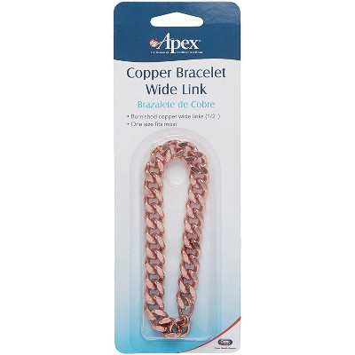 Apex Copper Bracelet Wide Link 9"