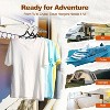 HOUSE DAY Collapsible and Foldable Plastic Travel Hangers with Clips - 3 of 4