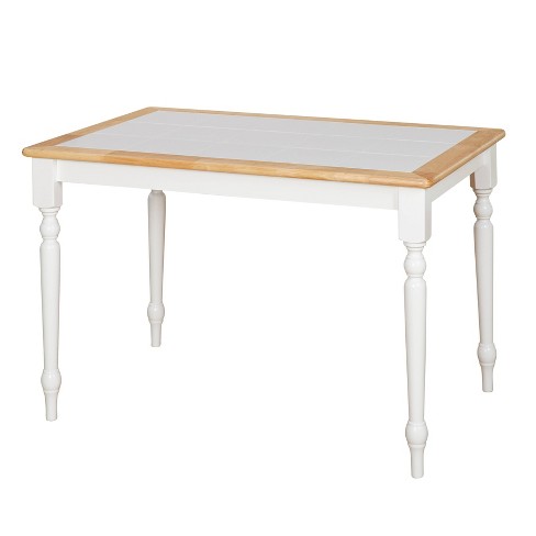 Tile top deals dining table