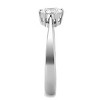 Slickblue Stainless Steel AAA CZ Ring, Classic Solitaire, Women’s High Polished Jewelry, Clear, Sizes 5-10 - 4 of 4