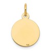 Black Bow Jewelry 14k Yellow Gold Small Holy Communion Charm, 13mm (1/2 inch) - 3 of 4