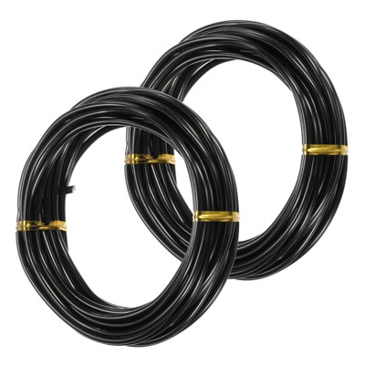 Unique Bargains Aluminum Flexible Anti-rust Bonsai Training Wire 2 Rolls