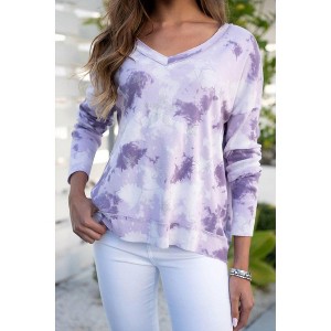 Women's Tie Dye Crystal Star Top - Venti6 - 1 of 3