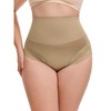 INSPIRE CHIC 3 Packs Women's Lace Trimmed Tummy Control High Waisted Soft Breathable Full Coverage Briefs - 4 of 4