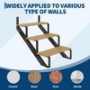 Garvee 2 Pack Steel Stair Step Riser, Metal Stair Stringer with Reinforcing Support Legs for Indoor/Outdoor Steps - 4 of 4
