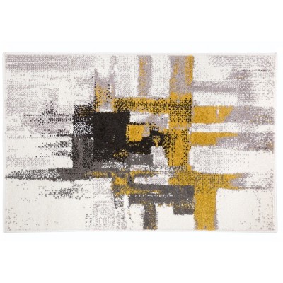 Photo 1 of *USED* World Rug Gallery Contemporary Modern Abstract Gold