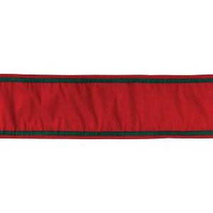 Holiday Wrapping Ribbon Christmas Decor 0.25 in Wired Polyester Red 4 in x 5 Yards By Melrose - 1 of 3
