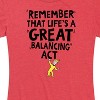 Women's - Dr. Seuss - Life Great Balancing Act Short Sleeve Graphic T-Shirt - 2 of 4