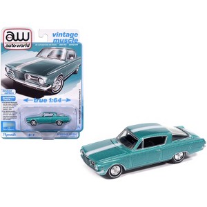 ミニカー BARACUTA G9 size36 1965 Plymouth Barracuda Formula S Turquoise Metallic with White