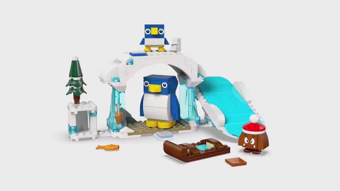 LEGO Super Mario Penguin Family Snow Adventure Expansion Set 71430, 2 of 8, play video
