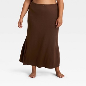 Women's Variegated Ribbed Pajama Skirt - Auden™ - 1 of 3