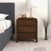 Gulches Retro Charm Nightstand - Mid Century Modern 3-Drawer Bedside Table - 2 of 4