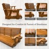 Fortune Candy Wooden Porch Swing 2-Seater/3-Seater for Outdoor Patio Garden Yard (5 ft.) - 3 of 4