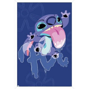 Trends International Disney Lilo And Stitch - Slobber Hi Framed Wall Poster Prints - 1 of 4