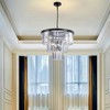 Airsurfer 20" Luxury 3-Tier Crystal Chandelier, 7-Light Gold Frame Pendant Light - 2 of 4
